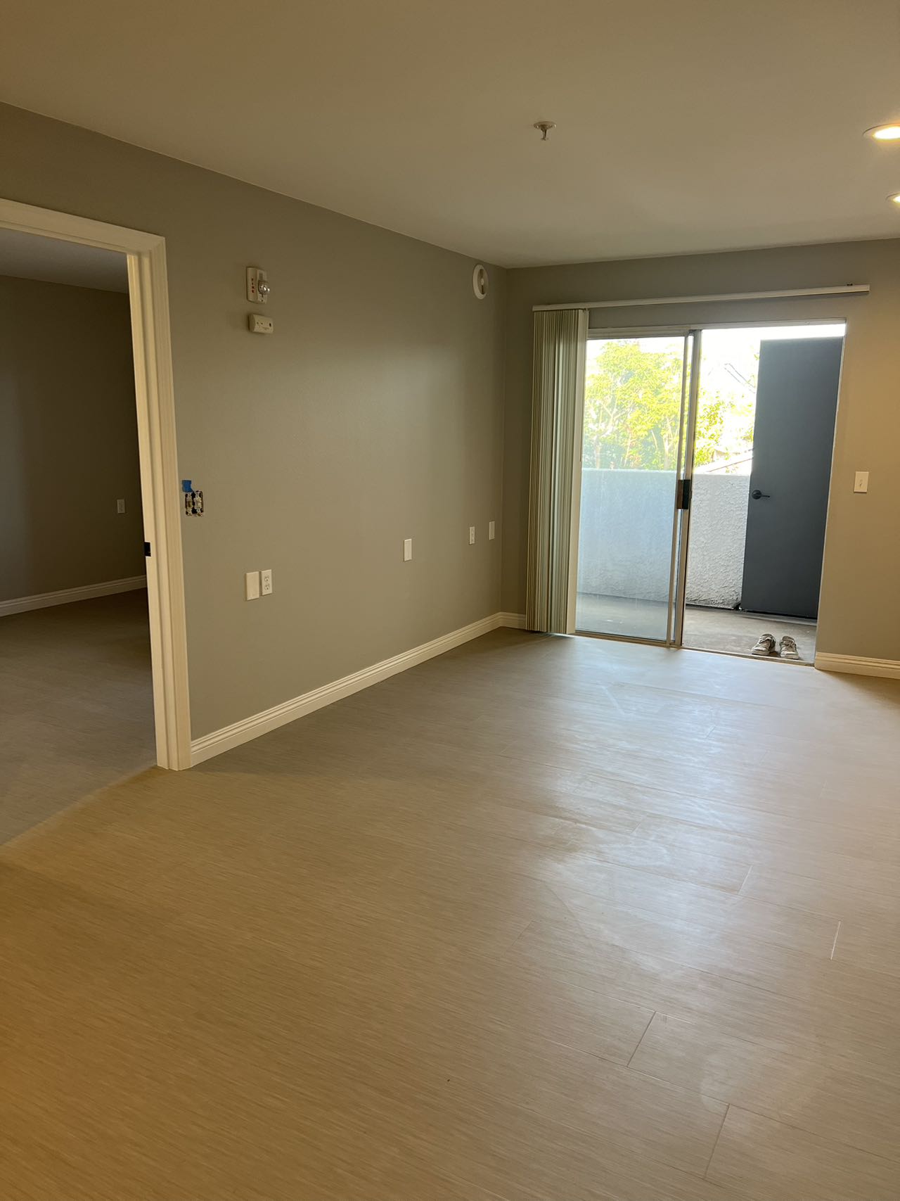 Living area and balcony access