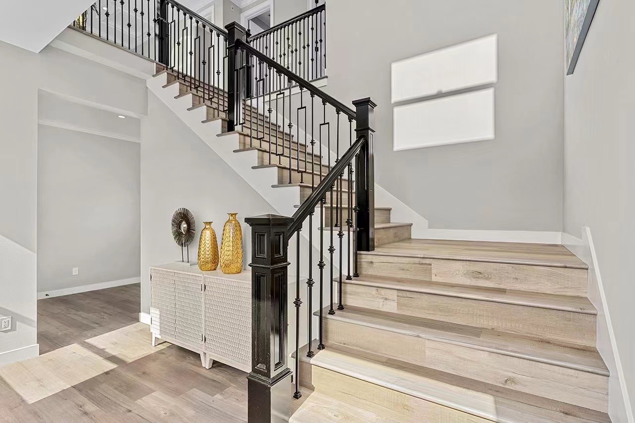Staircase details at 118 Monterey Park