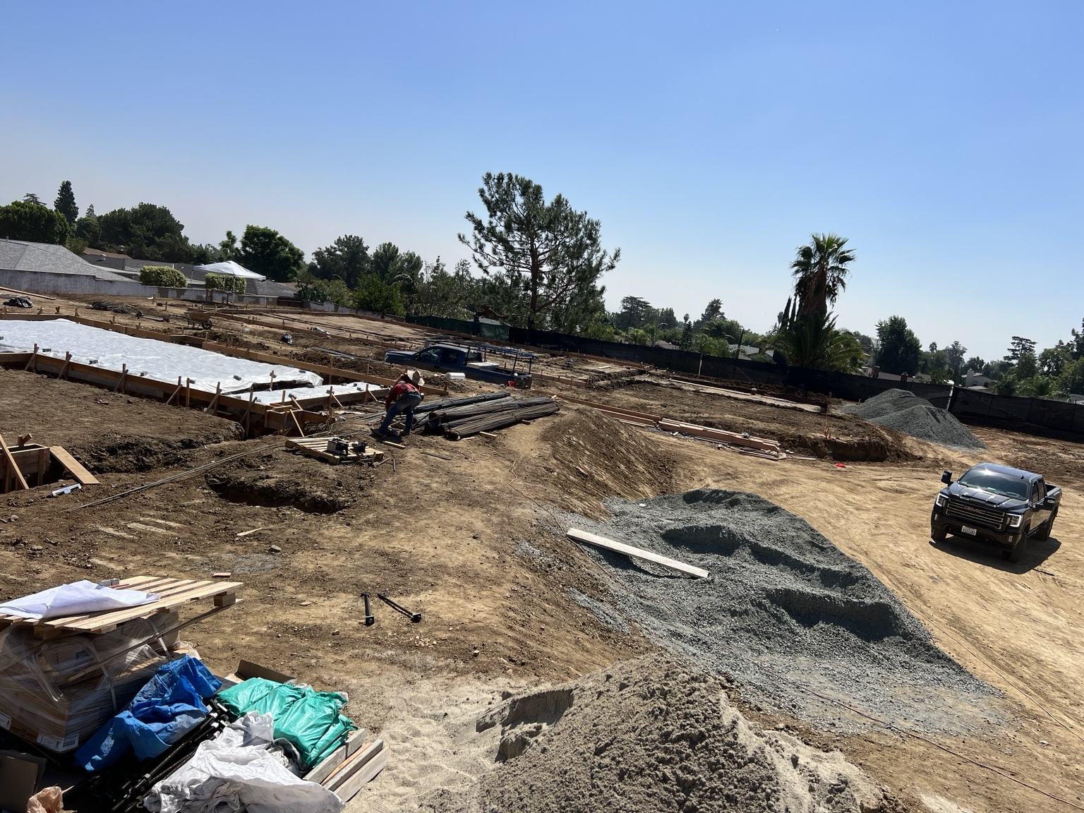 Foundation preparation — 6919 Rancho Cucamonga