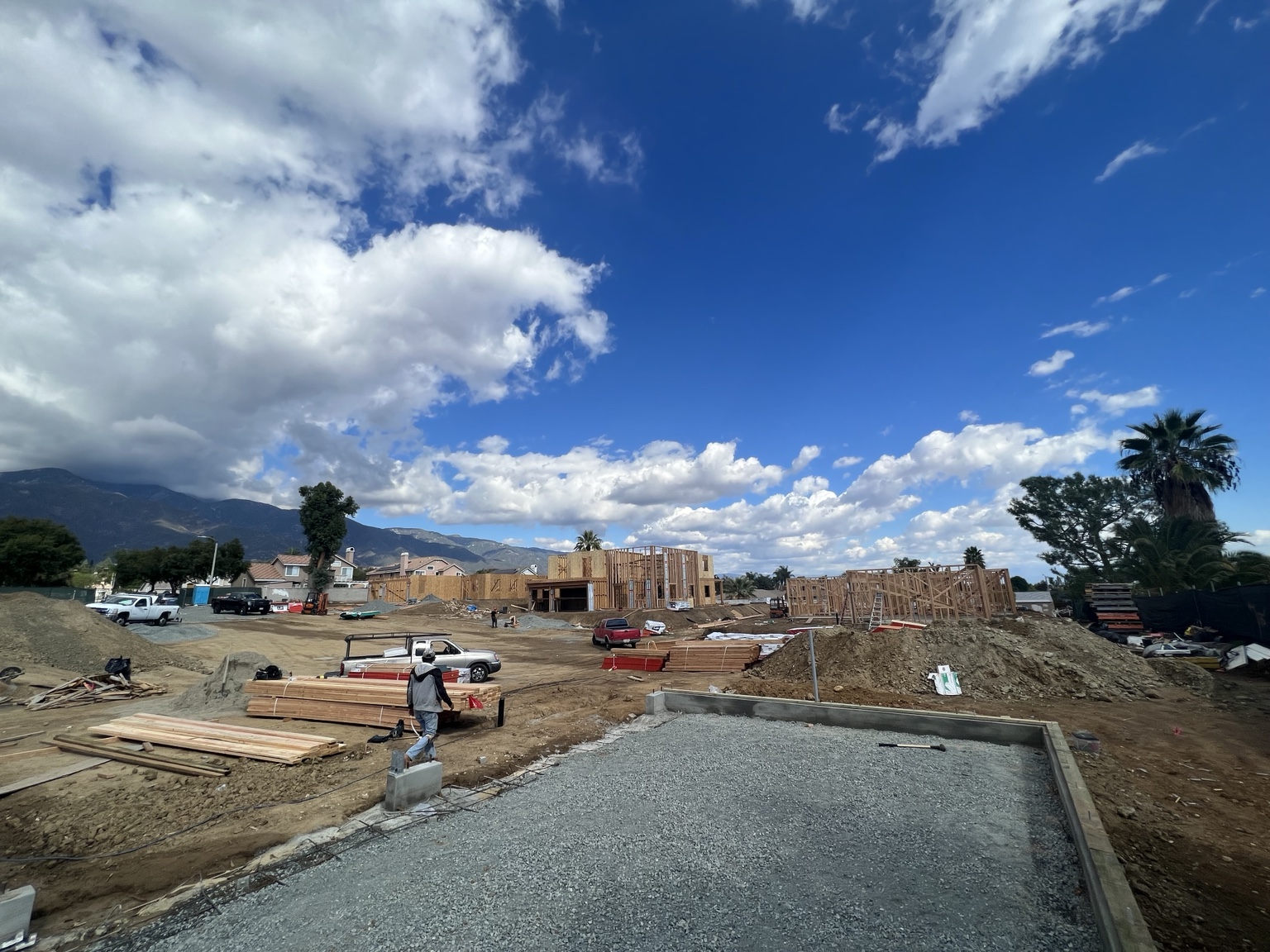 Slab base preparation — 6919 Rancho Cucamonga