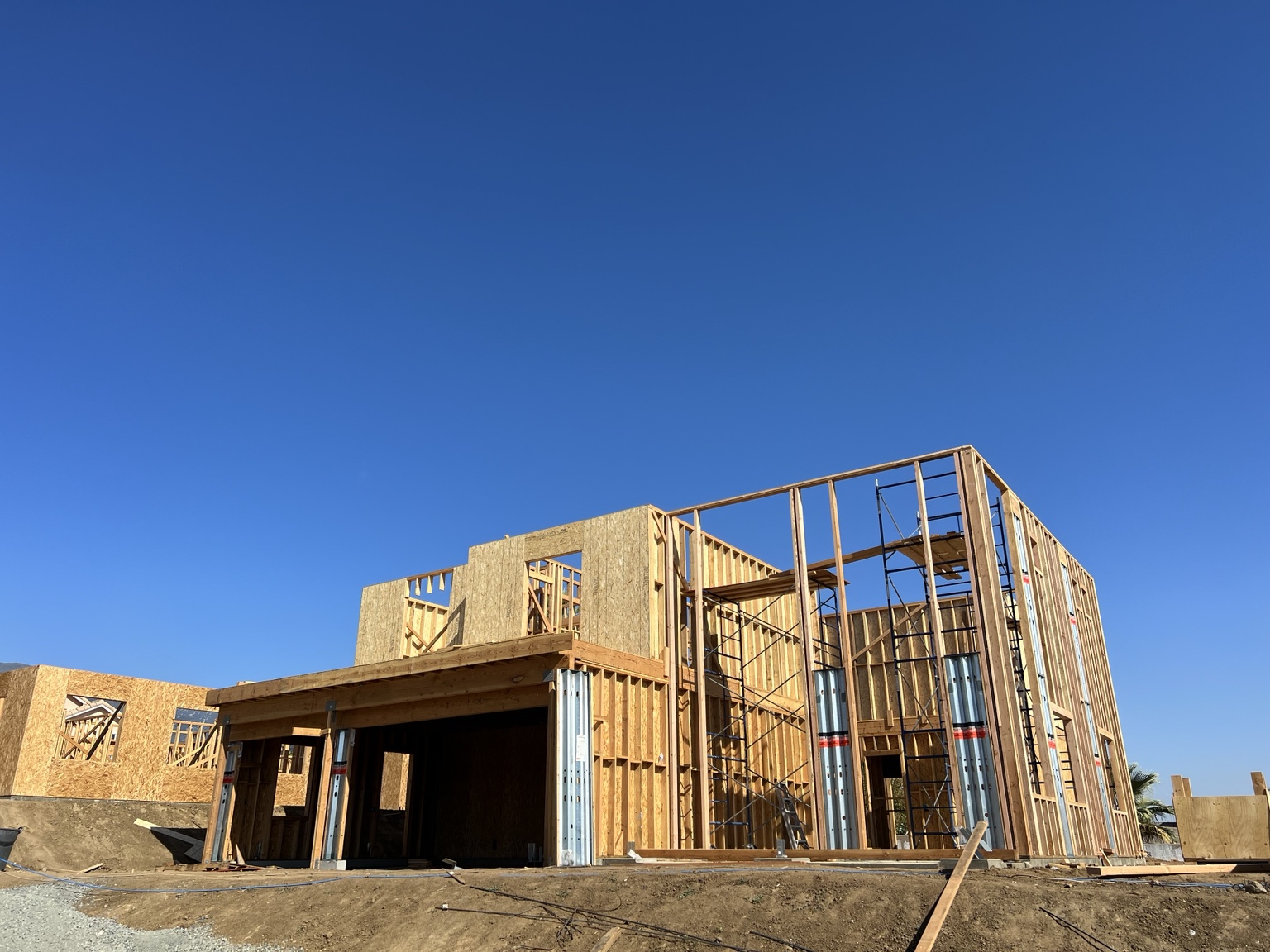 Upper-story framing — 6919 Rancho Cucamonga