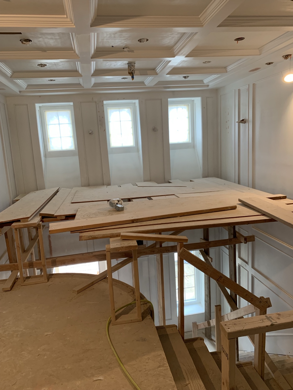 Ceiling and trim work