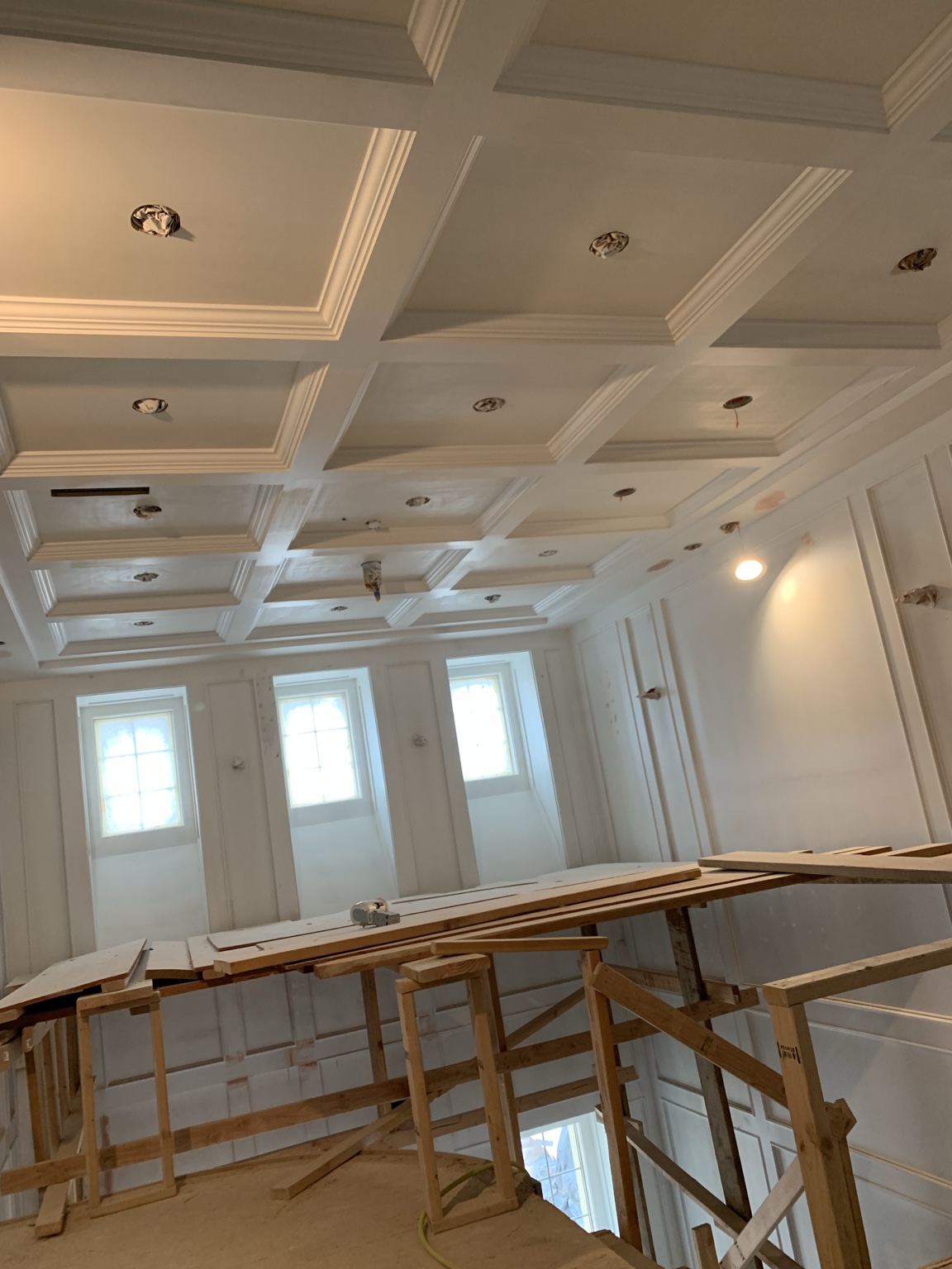 Coffered ceiling finishing