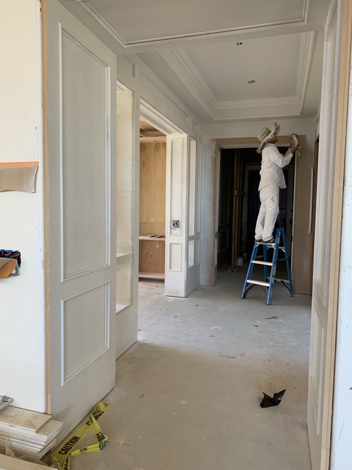 Hallway finishing work