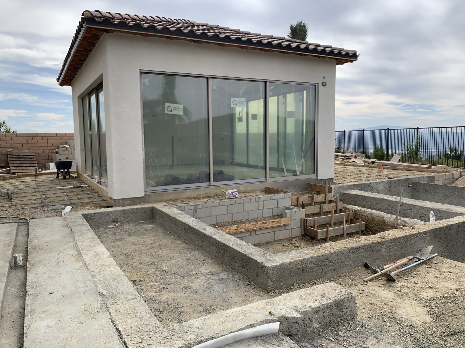 Glazed pavilion and exterior works