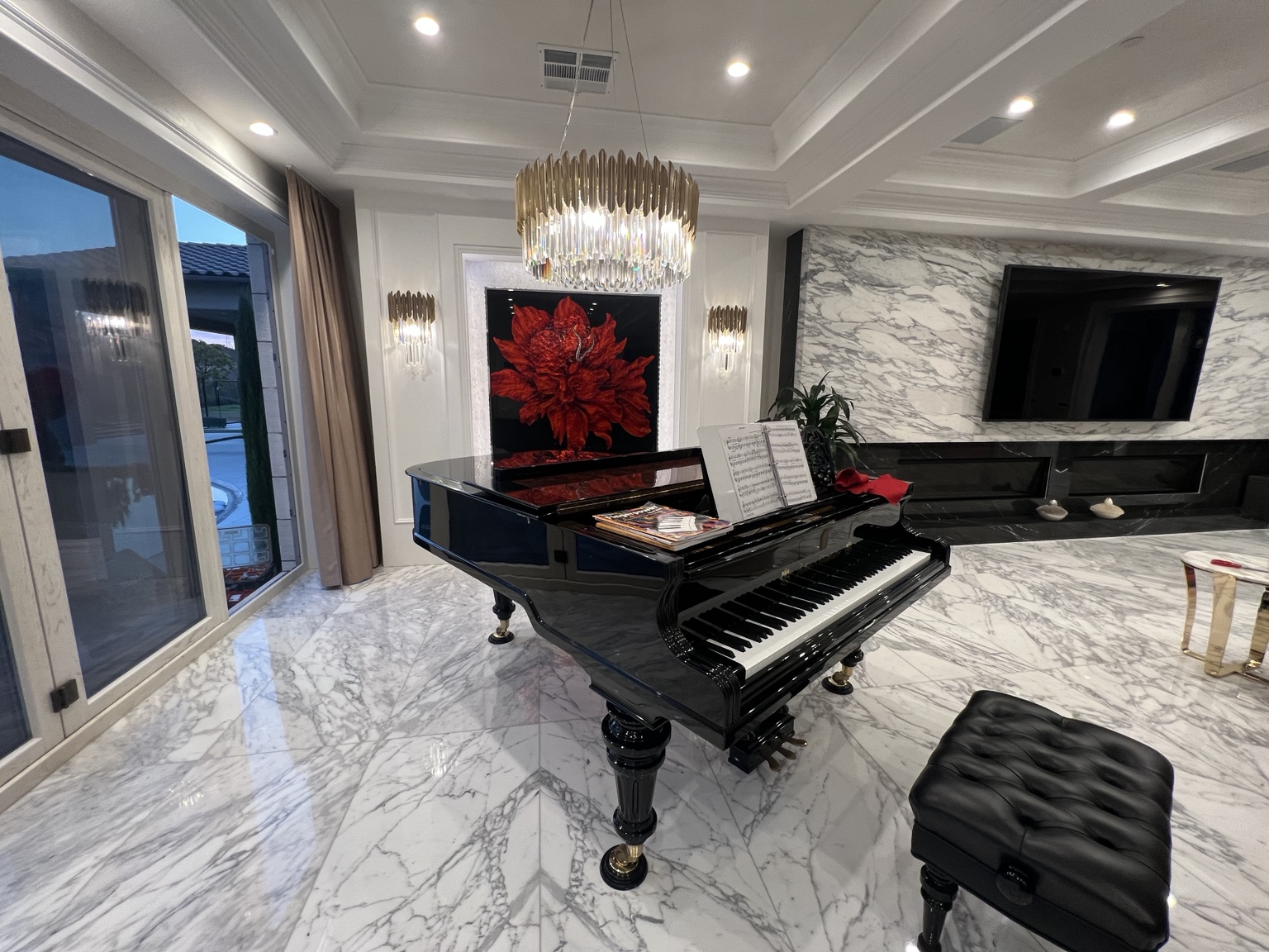 Piano and living space