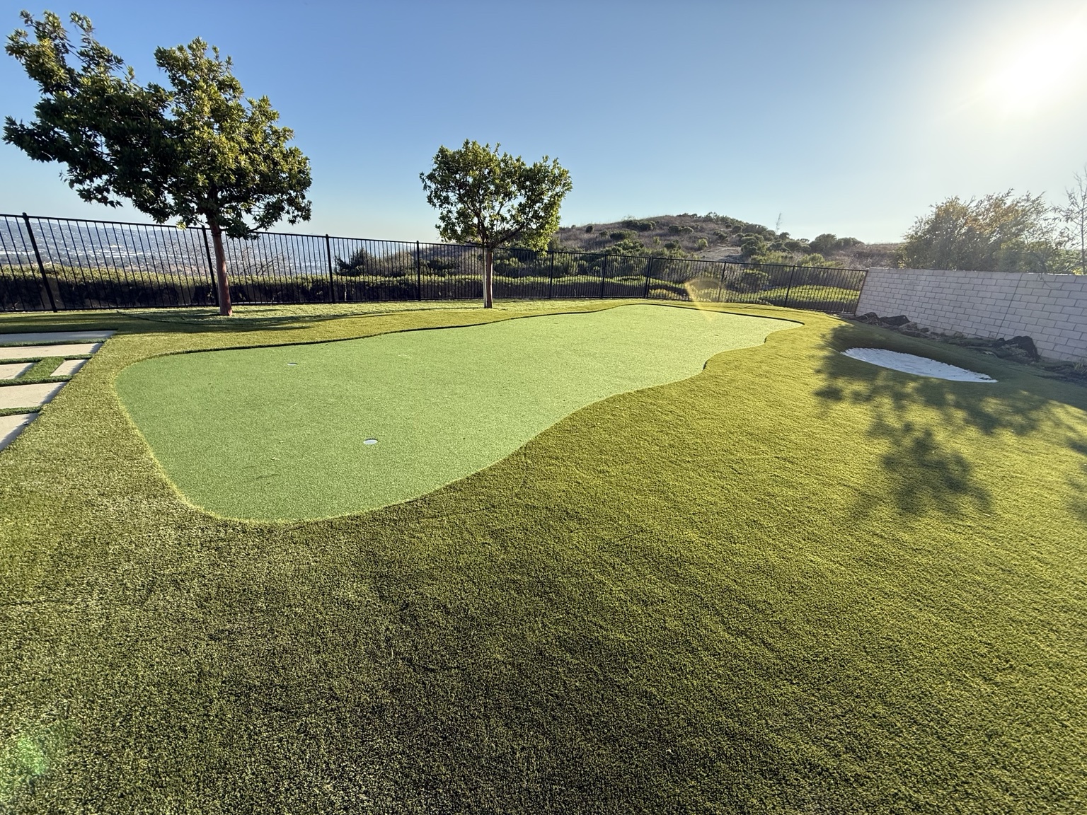 Private putting green